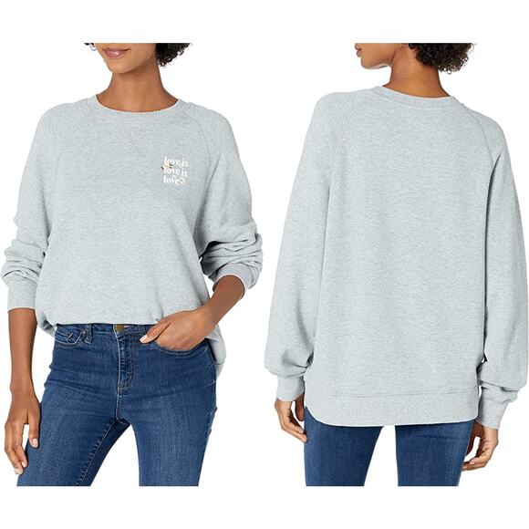 Bandier x Sincerely Jules The Juniper Sweatshirt Vintage Heather Grey Medium - Picture 1 of 15